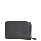 プラダ 三角ロゴプレート 長財布 ラウンドファスナー ブラック レザー メンズ PRADA 【中古】